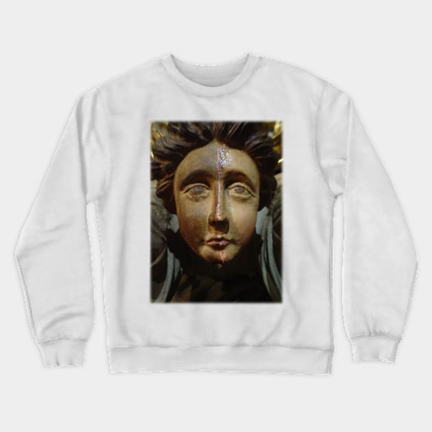 Clean Face Angel or Wooden Face Crewneck Sweatshirt by Marccelus